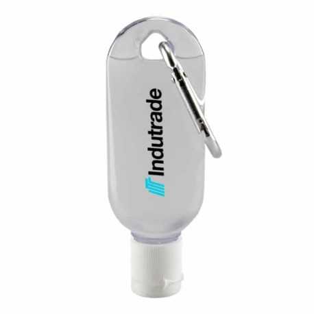 Branded Hand Sanitisers  - 30ml Gel Hand Sanitiser with Carabiner