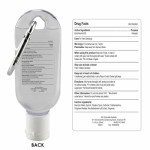 Branded Hand Sanitisers - 30ml Gel Hand Sanitiser with Carabiner