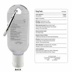 Branded Hand Sanitisers  - 30ml Gel Hand Sanitiser with Carabiner