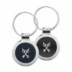 Metal Keyrings  - Ebony Key Ring