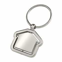 Metal Keyrings  - Spin House Key Ring