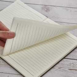 Promotional Journals & Noteboooks - Wood Look Notebook A5