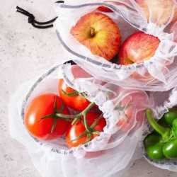 Toiletry Bags  - Nylon Mesh Produce Bag