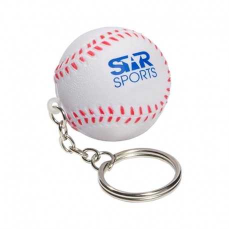 Stress Key Rings  - Stress Baseball Key Ring
