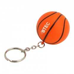 Stress Key Rings  - Stress Basketball Key Ring