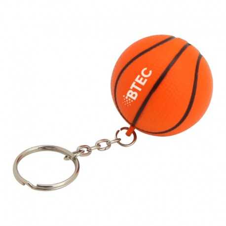 Stress Key Rings  - Stress Basketball Key Ring