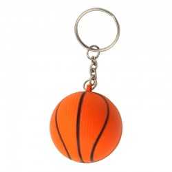 Stress Key Rings  - Stress Basketball Key Ring