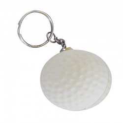 Stress Key Rings  - Stress Golf Ball Key Ring