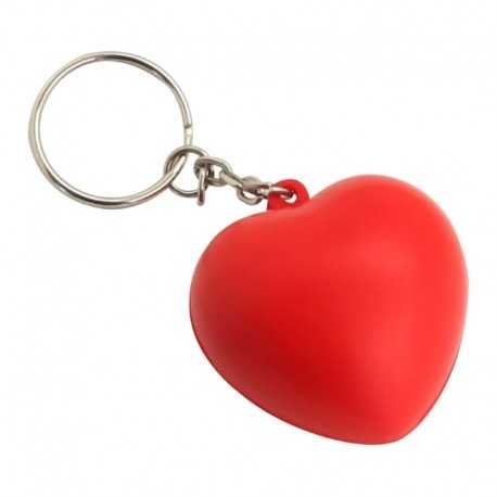 Stress Key Rings  - Stress Heart Key Ring