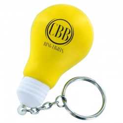 Stress Key Rings  - Stress Lighting Blub Key Ring