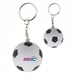 Stress Key Rings  - Stress Soccer Ball Key Ring