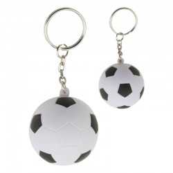 Stress Key Rings  - Stress Soccer Ball Key Ring
