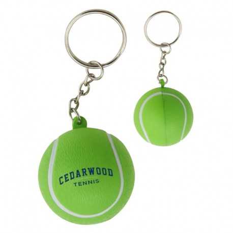 Stress Key Rings  - Stress Tennis Ball Key Ring
