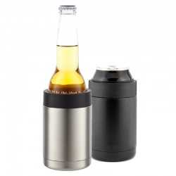 Printed Stubby Holders  - Kovina Stainless Steel Stubby Holder 375ml