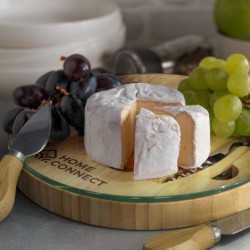 Cheese Sets  - Glass & Bamboo Cheese Board