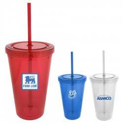 Drink Bottles - Plastic  - Carmel Arcylic 473ml Tumbler