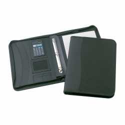 Non Leather Zip Compendiums  - Conrad Zippered 3 Ring Compendium