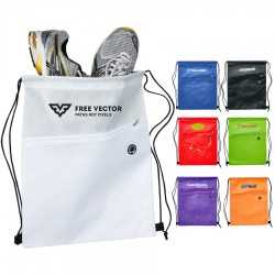 Drawstring Bags & Back Sacks  - Waves Drawstring Bag