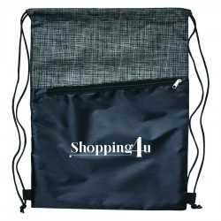 Drawstring Bags & Back Sacks  - Crosshatch Drawstring Bag