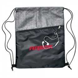 Drawstring Bags & Back Sacks  - Silver Drawstring Bag