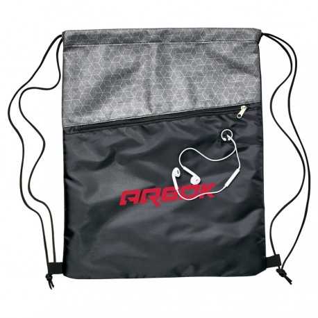 Drawstring Bags & Back Sacks  - Silver Drawstring Bag