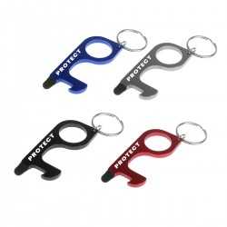 Metal Keyrings  - Care Key - Aluminium