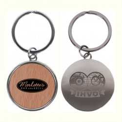 Metal Keyrings  - Axil Round Keychain