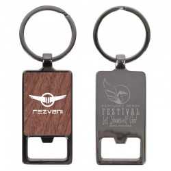 Metal Keyrings  - Axil Rectangle Keychain