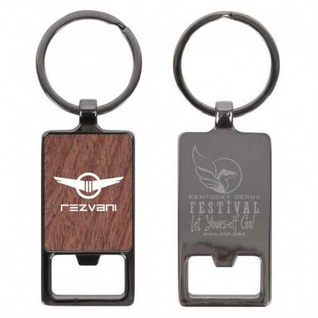 Metal Keyrings  - Axil Rectangle Keychain