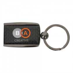 Metal Keyrings  - The Carbon Fibre Keychain
