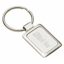 Metal Keyrings  - Accent Rectangular Keychain