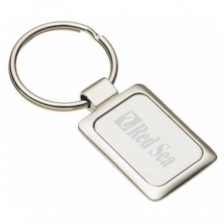 Metal Keyrings  - Accent Rectangular Keychain