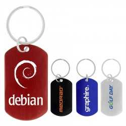 Metal Keyrings  - Dog Tag Keychain