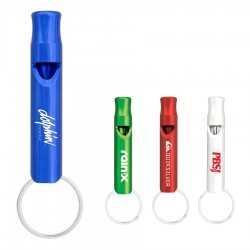 Metal Keyrings  - Aluminium Metal Whistle Keychain