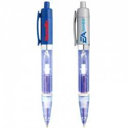 Light Up Pens  - Plastic light Plastic Pen (Blue)