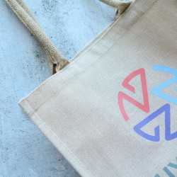 Jute Shopping & Tote Bags - Jabali Jute Tote Bag