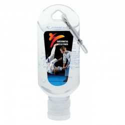 Branded Hand Sanitisers  - 60mL Hand Sanitiser with Carabiner