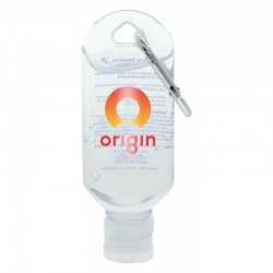 Branded Hand Sanitisers  - 60mL Hand Sanitiser with Carabiner