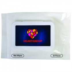 Branded Hand Sanitisers  - Antibacterial Wipes in Packet