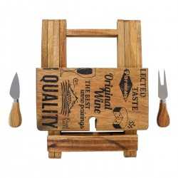 Cheese Sets  - Glenrothes Foldable Cheese & Wine Board