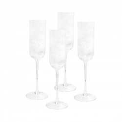 Printed Glasses & Tumblers  - Atticus Ribbed Champagne Glasses