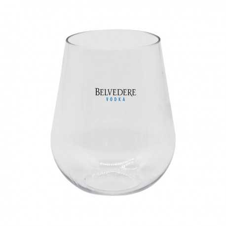 Printed Glasses & Tumblers  - Stemless Shatterproof White Wine Glass
