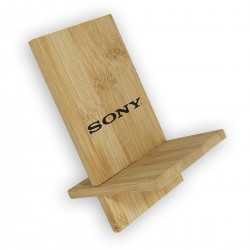 Phone Accessories  - Groove Bamboo Phone Stand