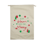 Drawstring Bags &amp; Back Sacks - Christmas Ham Bag