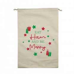Drawstring Bags & Back Sacks  - Christmas Ham Bag