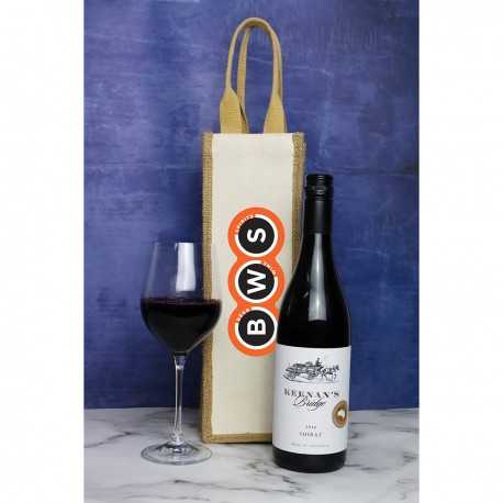 Jute Shopping & Tote Bags  - Jute Single Wine Bag