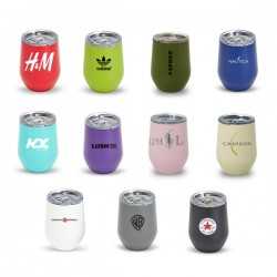 Reusable Coffee Cups - Metal  - Zen Mirror Finish 350ml Mugs