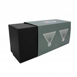 Printed Glasses & Tumblers  - Aura Iridescent Martini Glasses