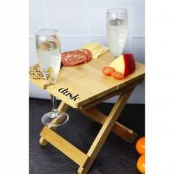 Cheese Gift Sets  - Grappa Bamboo Folding Table