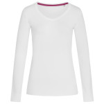branded Stedman Womens Claire V-neck Long Sleeve T-Shirt, from our range of promotional Ladies Promotional T Shirts